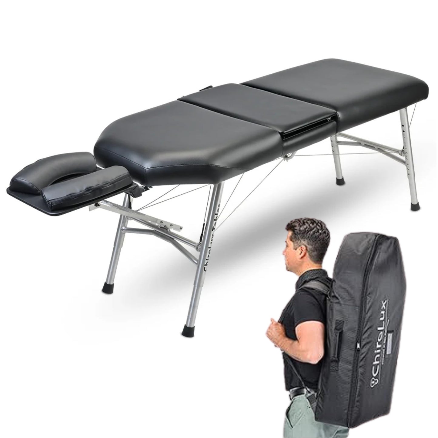 ChiroLux Pro Table 2.0 Chiropractic Drop Table | Upgraded Professional Stability and Durability, Enhanced Drop Design for Improved Patient Comfort, Simple Setup for Sports and Physical Therapy