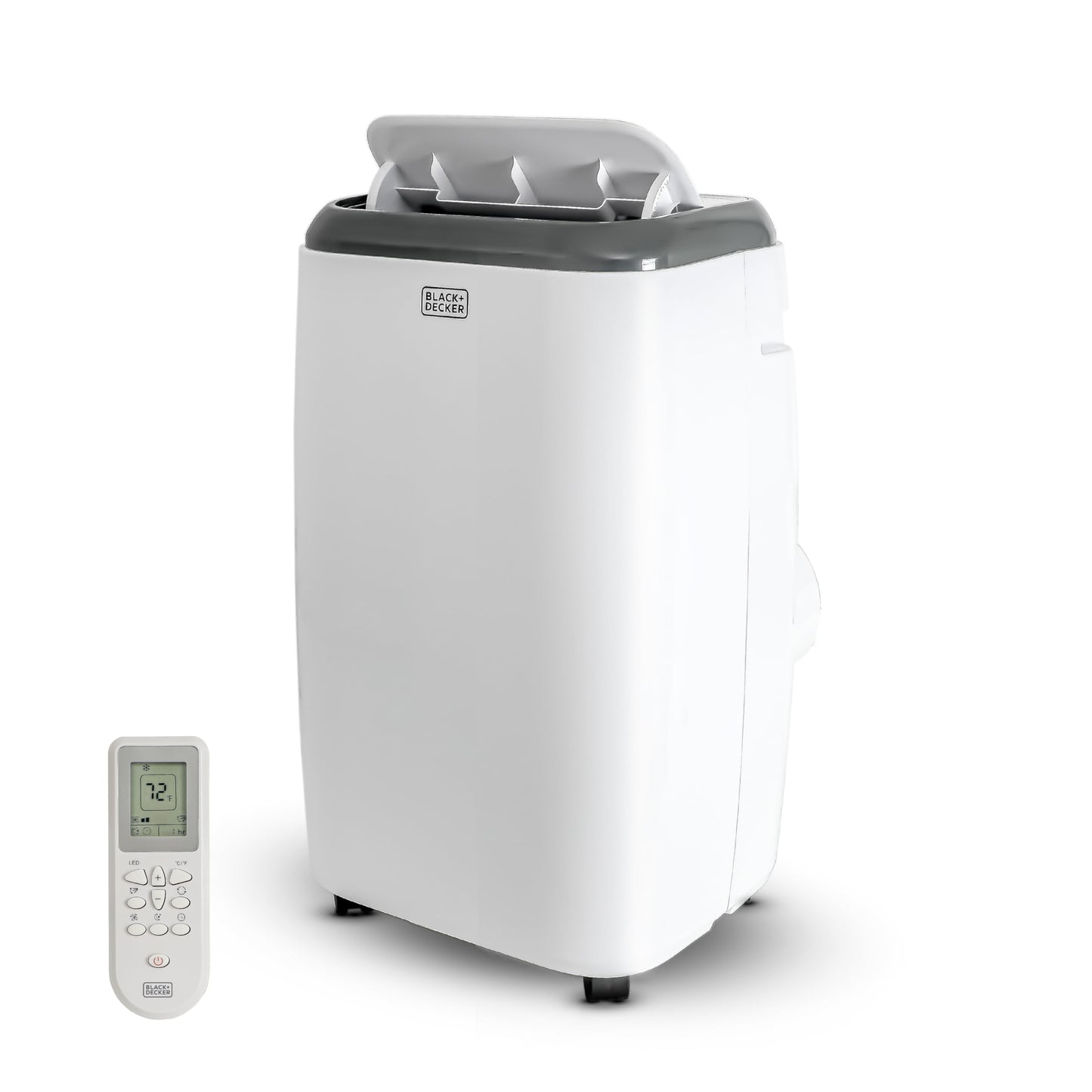 BLACK+DECKER Portable Air Conditioner, 8,000 BTU for Rooms Up To 350 Sq. Ft., Portable AC with Full Function Remote Control & Window Kit, BPT05WTBA, White