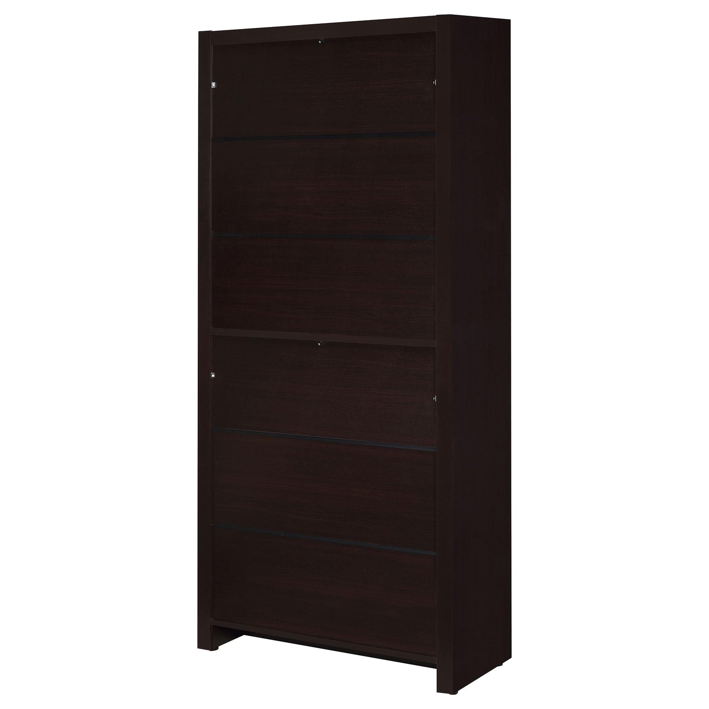 Coaster Home Furnishings - Skylar - MDF & Laminated - Bookcase with Drawer with Hidden Storage and 2 Adjustable Shelves - Transitional - Home Office - 71-Inch - Cappuccino - 800905