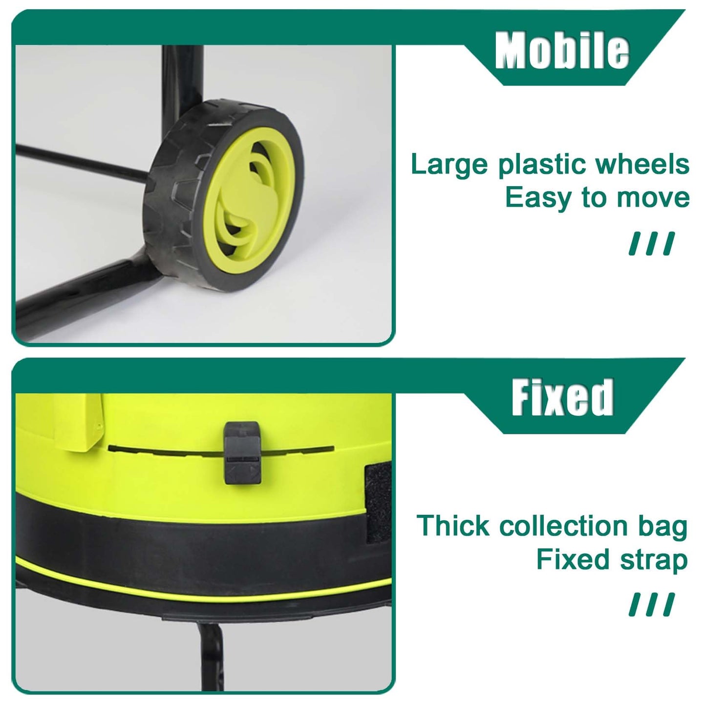 AGFKXO Leaf Mulcher, Electric Leaf Mulcher Cordless 8000 RPM, Leaf Shredder 17:1 Leaf Shredder Rate,Leaves Collector Adjustable Leaf Shredding Size, for Lawn and Garden,Power Cord×30m