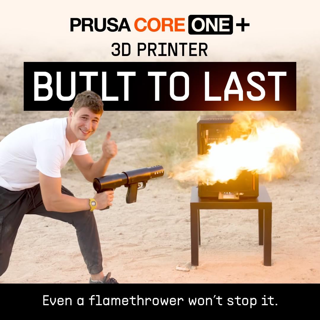 Original Prusa CORE One+ CoreXY 3D Printer – Fully Enclosed High-Speed FDM Printer with Active Temperature Control, Automatic Ventilation & 1kg Prusament PLA Included
