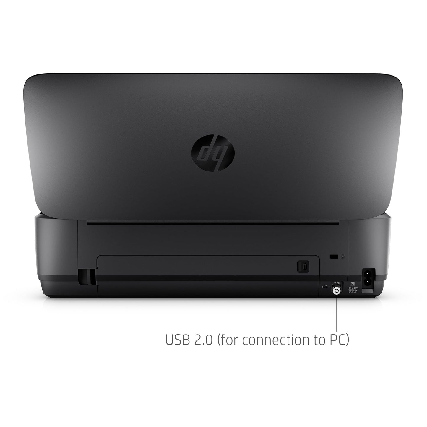 HP OfficeJet 250 Wireless Mobile Printer, Scanner, Copier - Black, Battery Included (CZ992A)