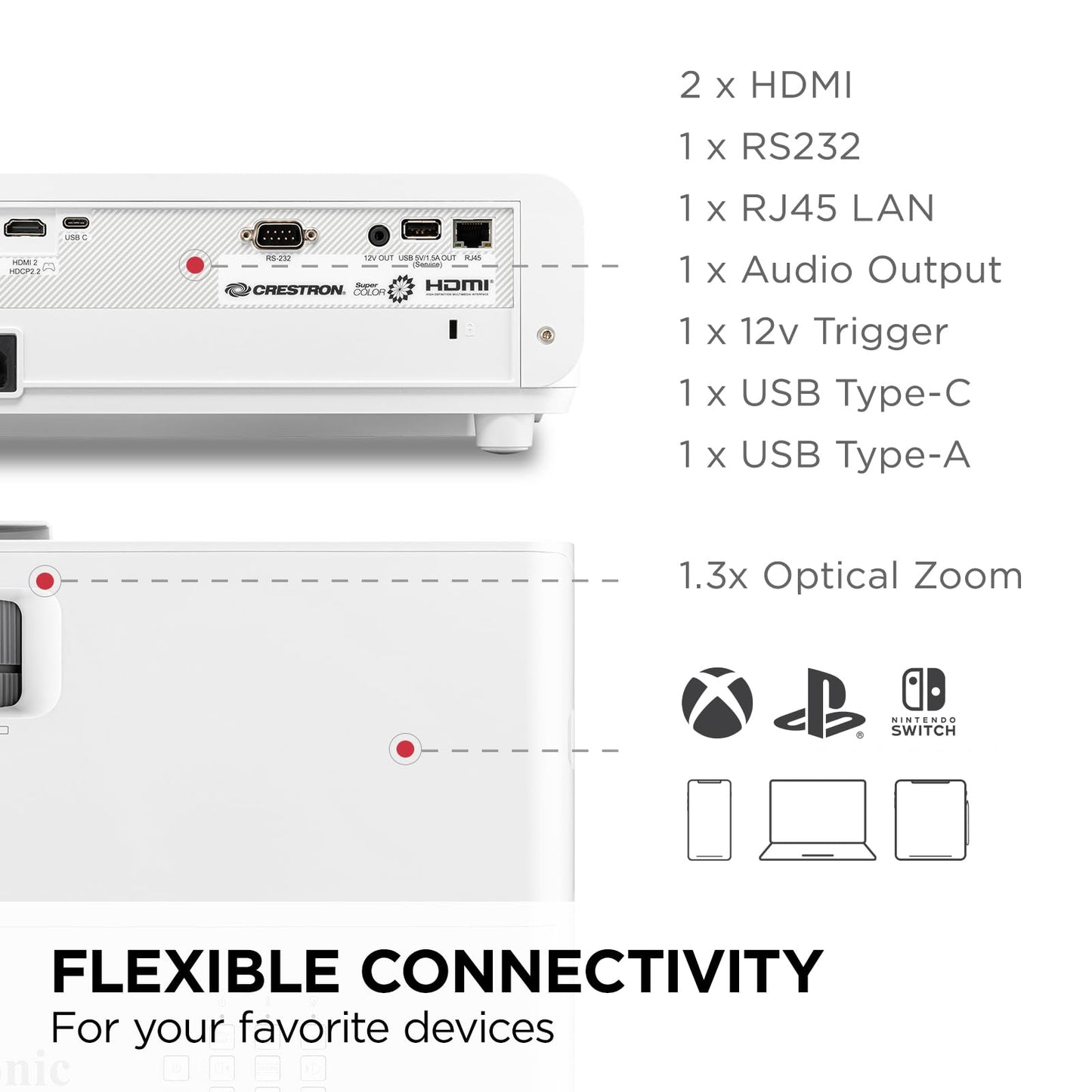 ViewSonic PX700HDH 3700 Lumens 1080p Projector, High Brightness and Supercolor Technology for Smooth Home Entertainment, 1.1x Optical Zoom, and Vertical Keystone for Flexible Setup, and Dual HDMI