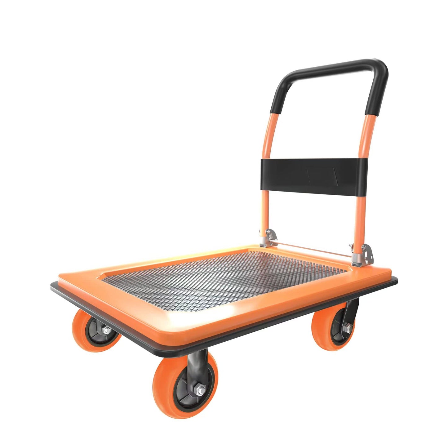 Platform Truck Heavy Duty Cart,1100Lbs Hand Truck Push Cart Dolly with 5'' 360 Degree Swivel Wheels for Loading and Storage 36x24Inch