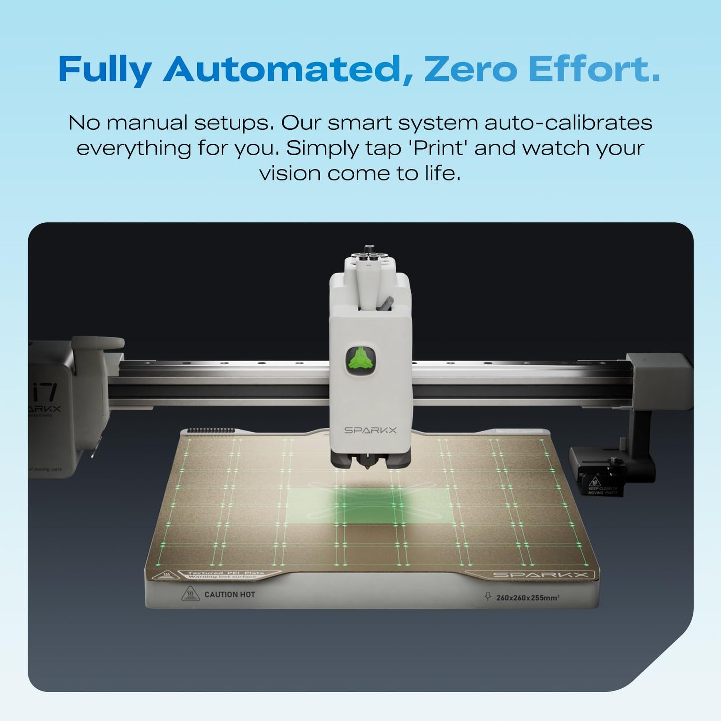 Creality SPARKX i7 3D Printer with Automatic Filament Reload, AI Camera Monitoring, Auto Leveling, Easy-to-Use High-Speed 3D Printer, Autofill Combo for Beginners & Home Use