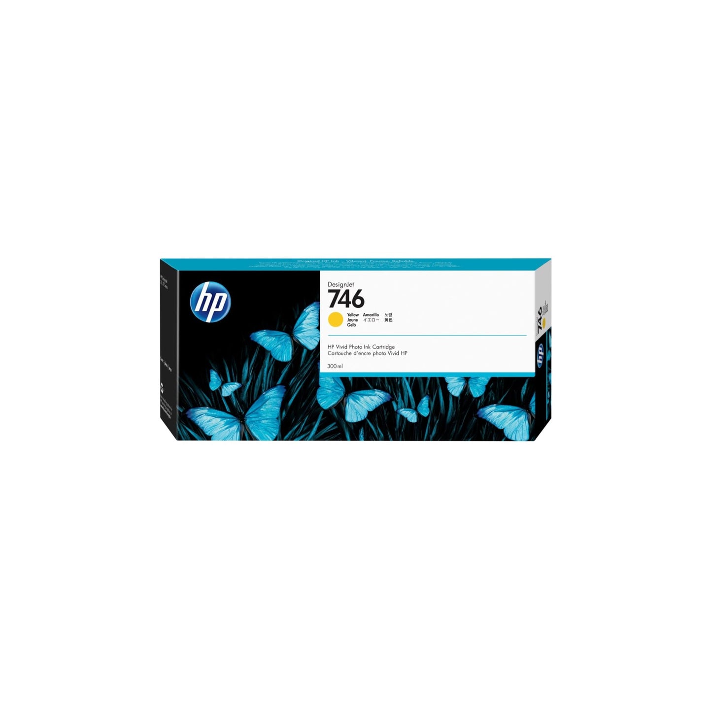 HP 746 Yellow 300-ml Genuine Ink Cartridge (P2V79A) for DesignJet Z6 & Z9+ Large Format Printers