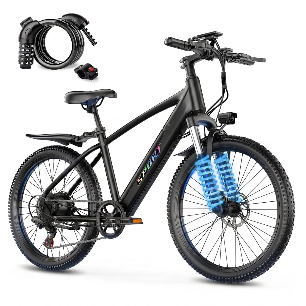 Electric Bike for Adults, 1500W Peak Ebike with 48V 12Ah Removable Battery, 26 inch Electric Bicycles for Commute, City Cruiser E-Bike for Adult, Step-Thru,7-Speed, Up to 25MPH 65 Miles