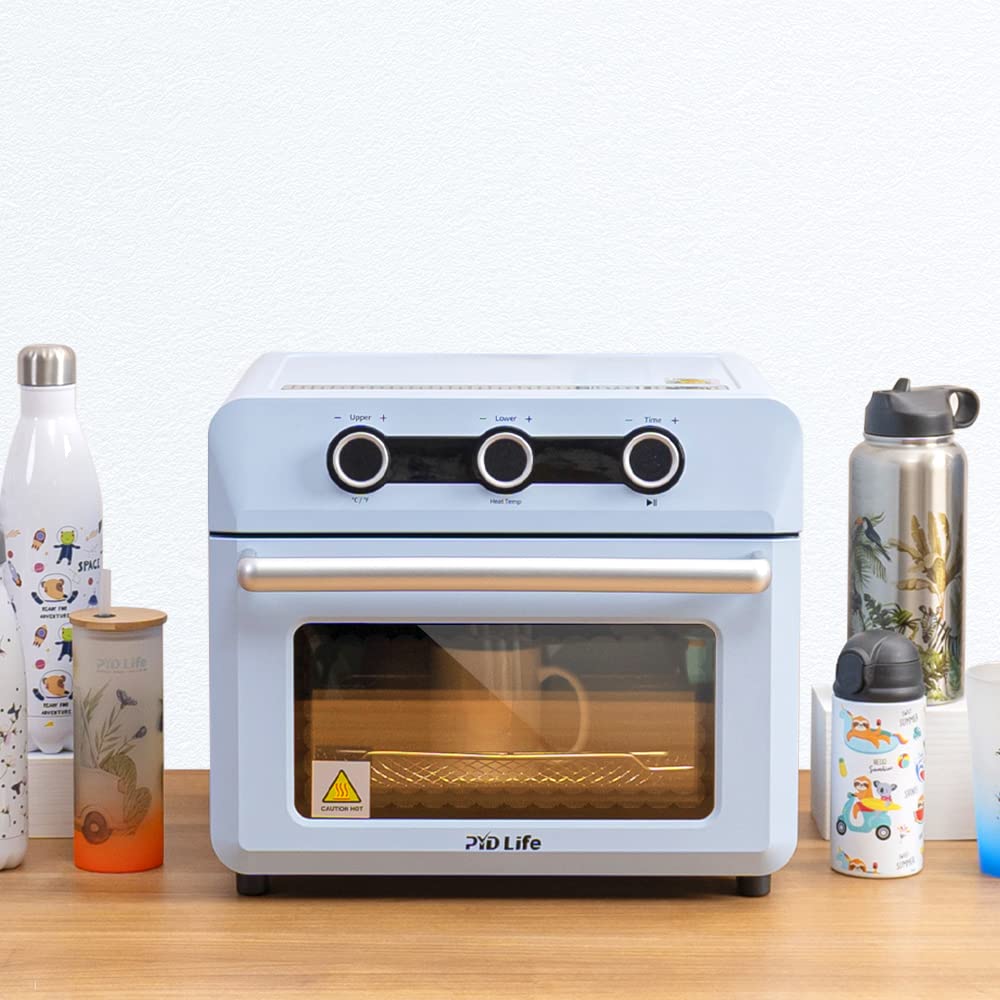PYD Life Sublimation Oven Machine 25 L 120 V 1600 W Light Blue Convection Oven for Sublimation Blanks Mugs Tumblers Cups Water Bottles Bulk Printing