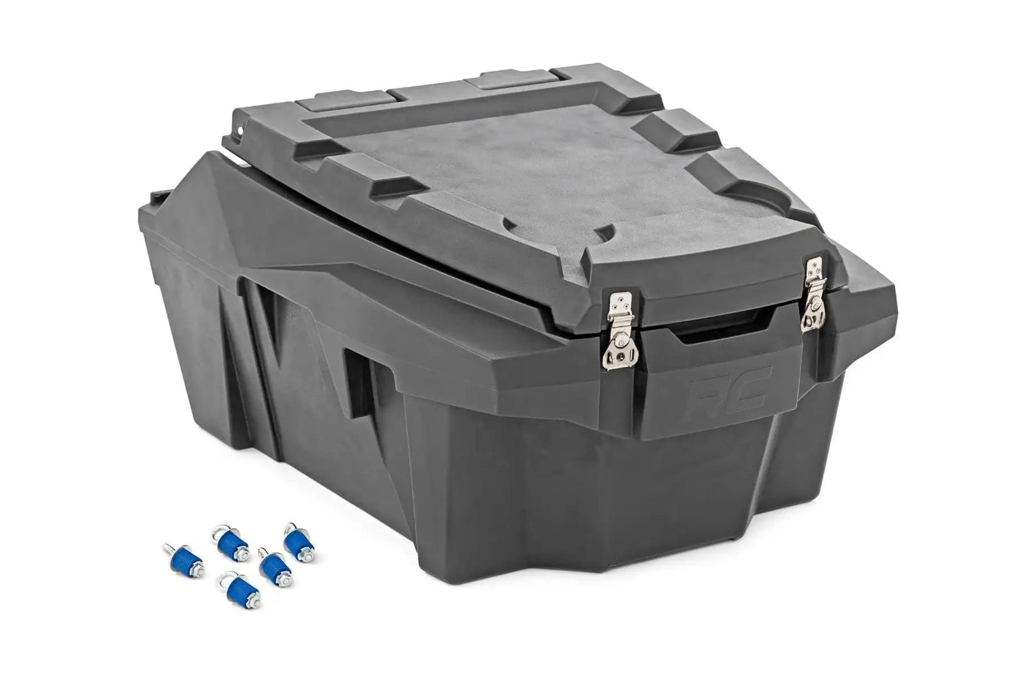 Rough Country Rear Bed Cargo Box for Polaris RZR XP 1000 (2 & 4-Seat Models) - 27-Gallon Storage Capacity, Watertight Seal, High-Impact UV-Resistant, Lockable Latches