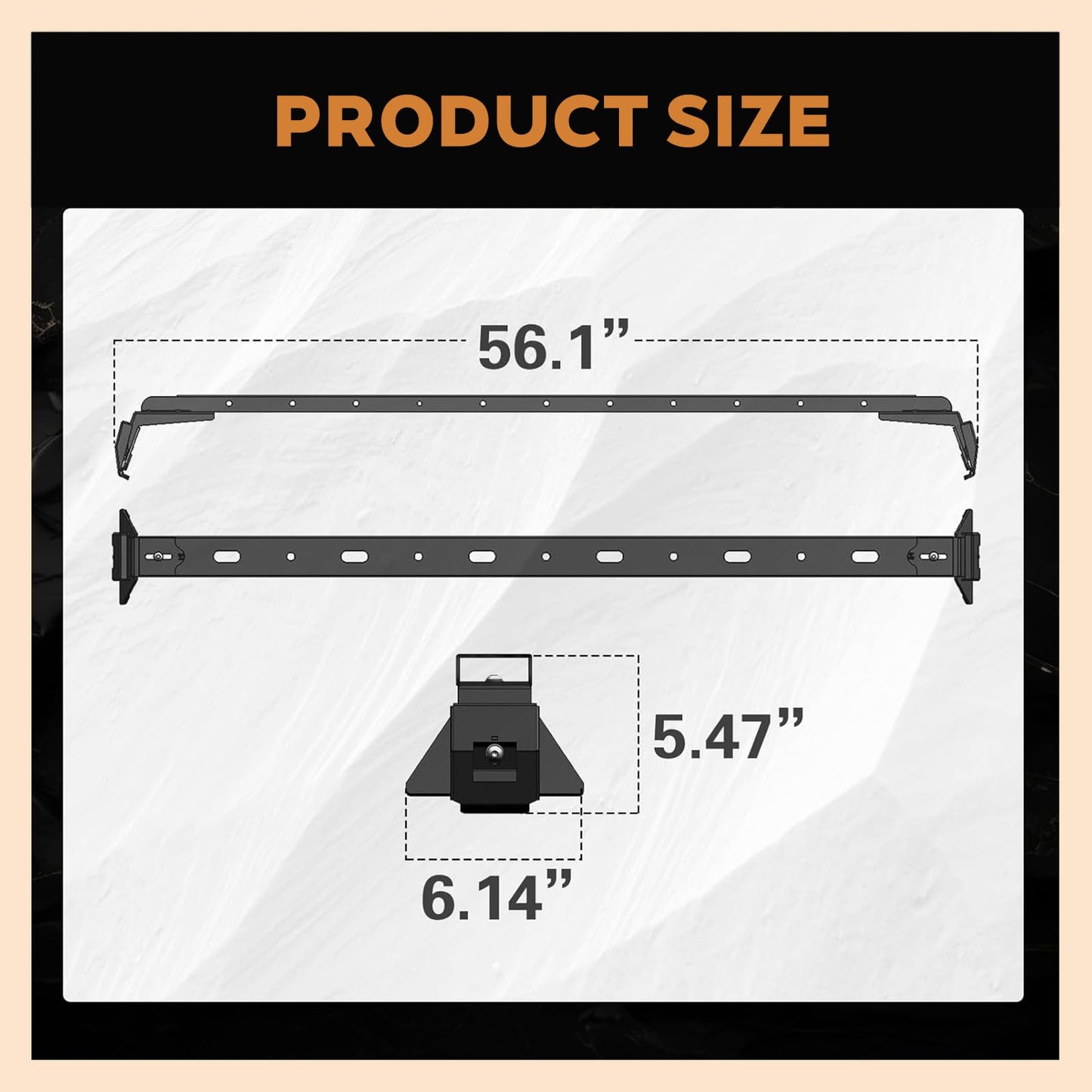 PRYNTO Roof Rack Cross Bars for Wrangler JK JL Gladiator JT 2007-2024, Heavy-Duty Steel, 450 lbs Capacity, Easy Install, Multi-Function, Reduces Wind Noise