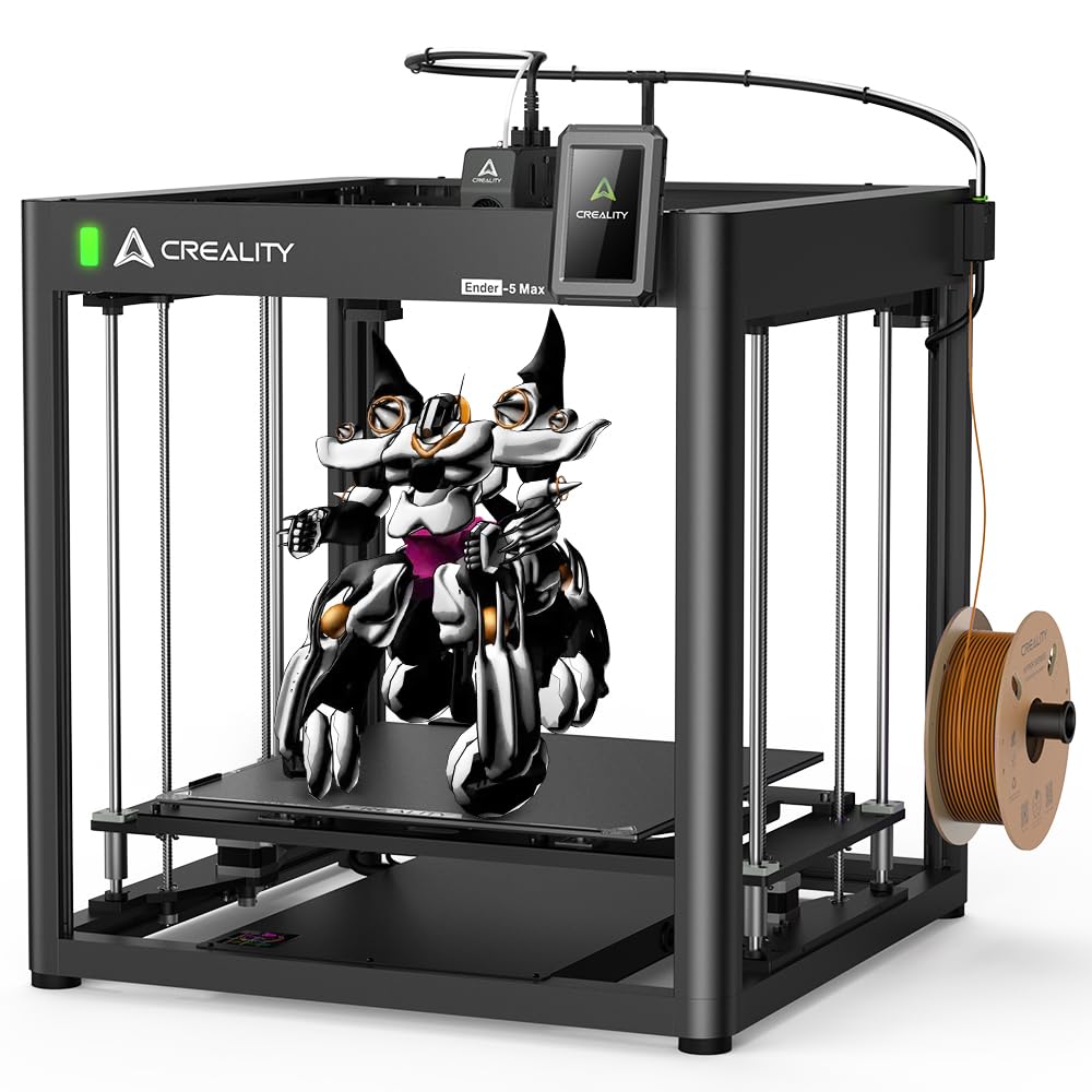 Creality Ender 5 Max 3D Printer, 700mm/s Max Printing Speed Large 3D Printer, Auto Leveling 300℃ High Temp Precise Linear Rail Dual Z Axis,Build Volume 15.75x15.75x15.75 inch