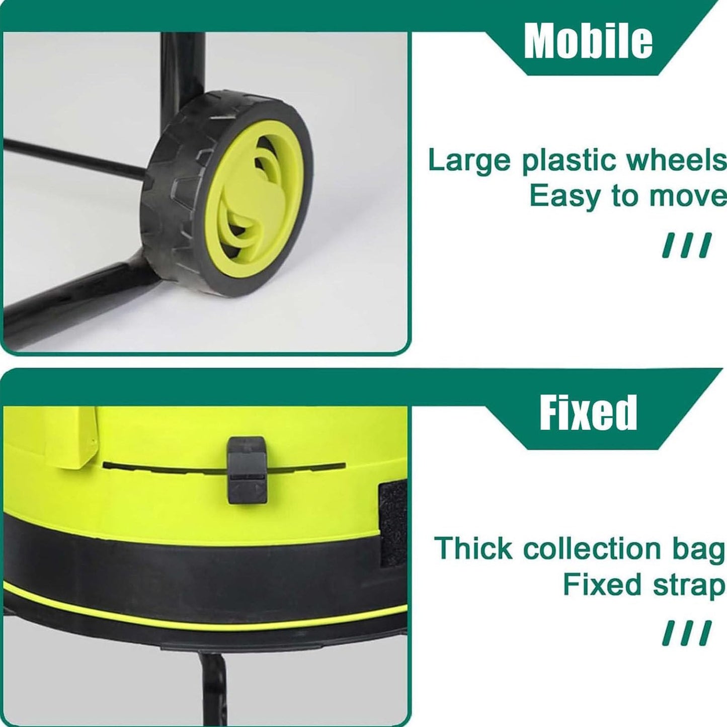 Electric Leaf Mulcher Compost Shredder,2500W Garden Leaf Crusher with Wheels and Storage Bag,8000rpm Electric Chipper,for Yard Cleanup, Composting,Powercord×30m
