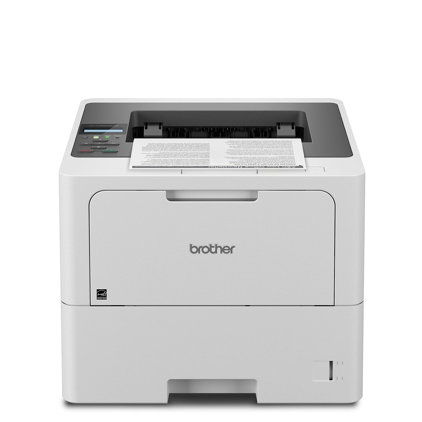 Brother HLL6210DW Business Monochrome Laser Printer with Large Paper Capacity, Wireless and Gigabit Ethernet Networking, Advanced Security Features and Mobile Printing (Renewed Premium)