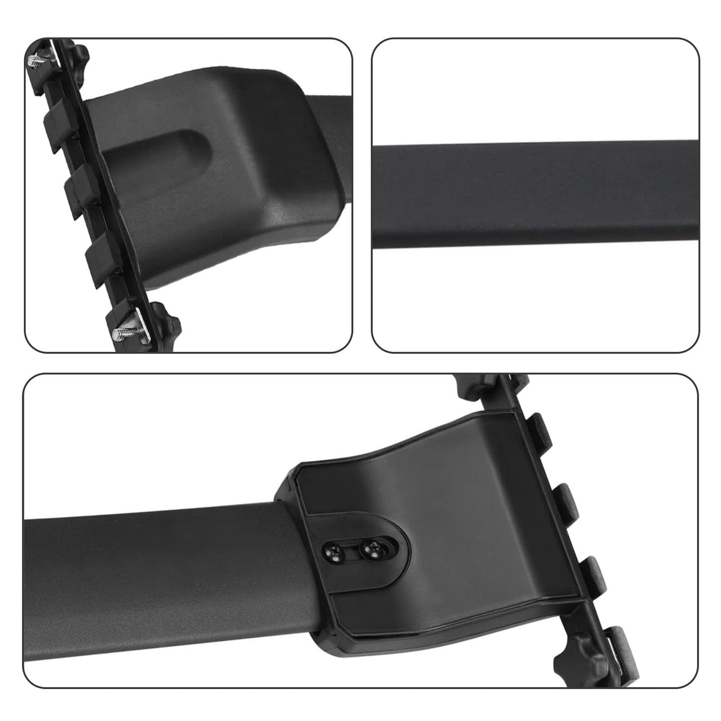 Roof Rack Side Rails Cross Bars Kit Compatible with Honda Pilot 2009-2015 | Aluminum Black Roof Luggage Carrier (4Pcs)