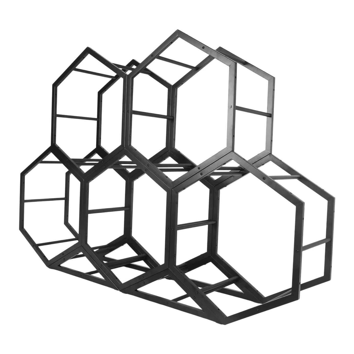 OssifragaBone Small Hexagon Display Rack Stackable Universal Tire Organizer Wear Resist for Car Tuning Shop/Garage Organizer
