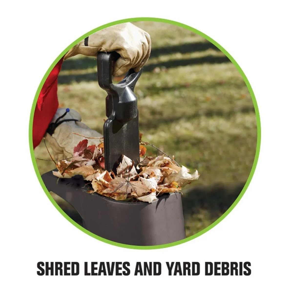 14 Amp Electric Chipper Shredder – 1.5" Capacity Corded Wood Mulcher for Branches, Leaves & Yard Debris — Compact Garden Cleanup Tool