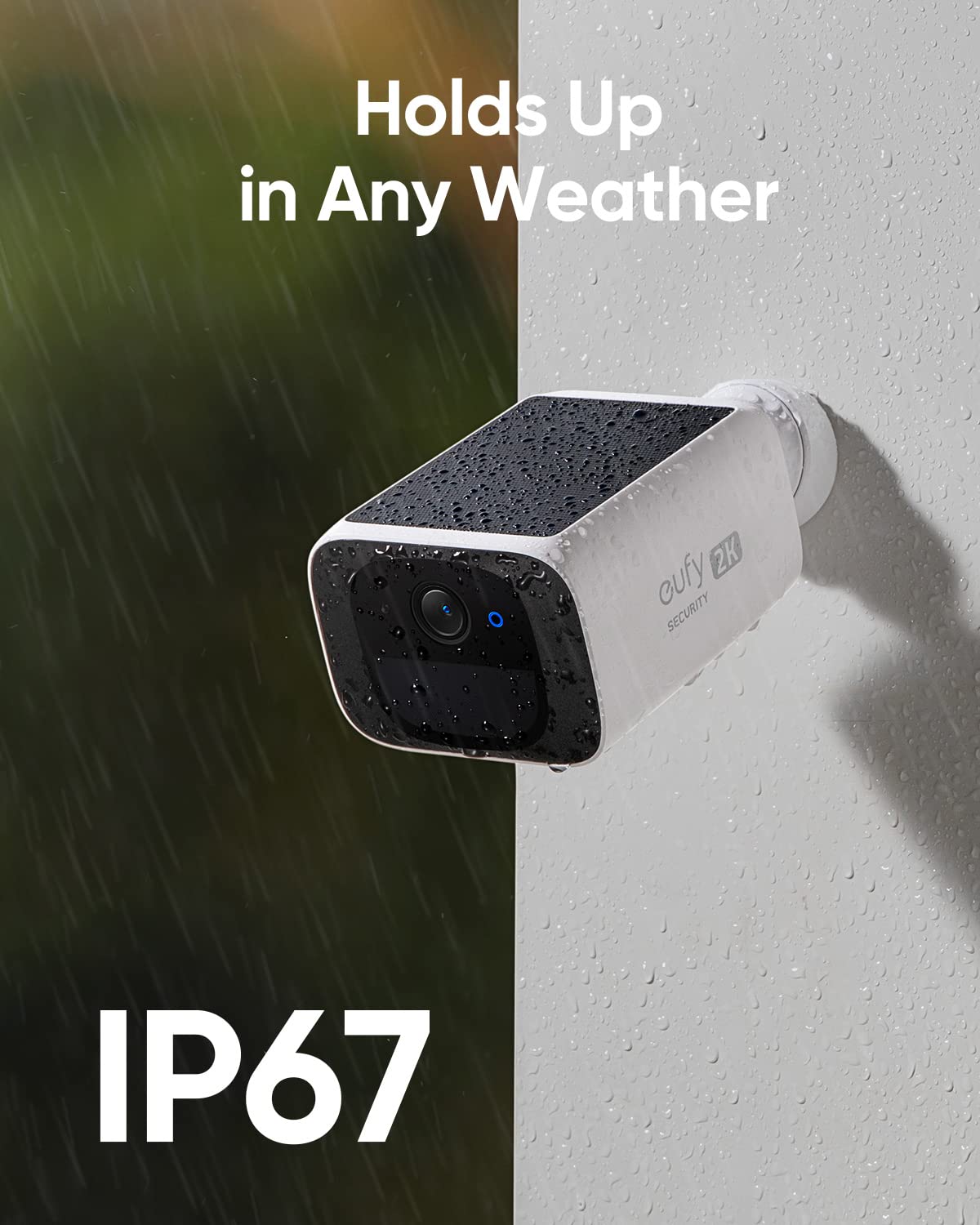 eufy Security S220 SoloCam 3-Cam Pack, Home Security System, Solar Security Camera Wireless Outdoor Camera, Built-in 8GB, Always-On Power, 2K Resolution, 2.4 GHz Wi-Fi, No Monthly Fee