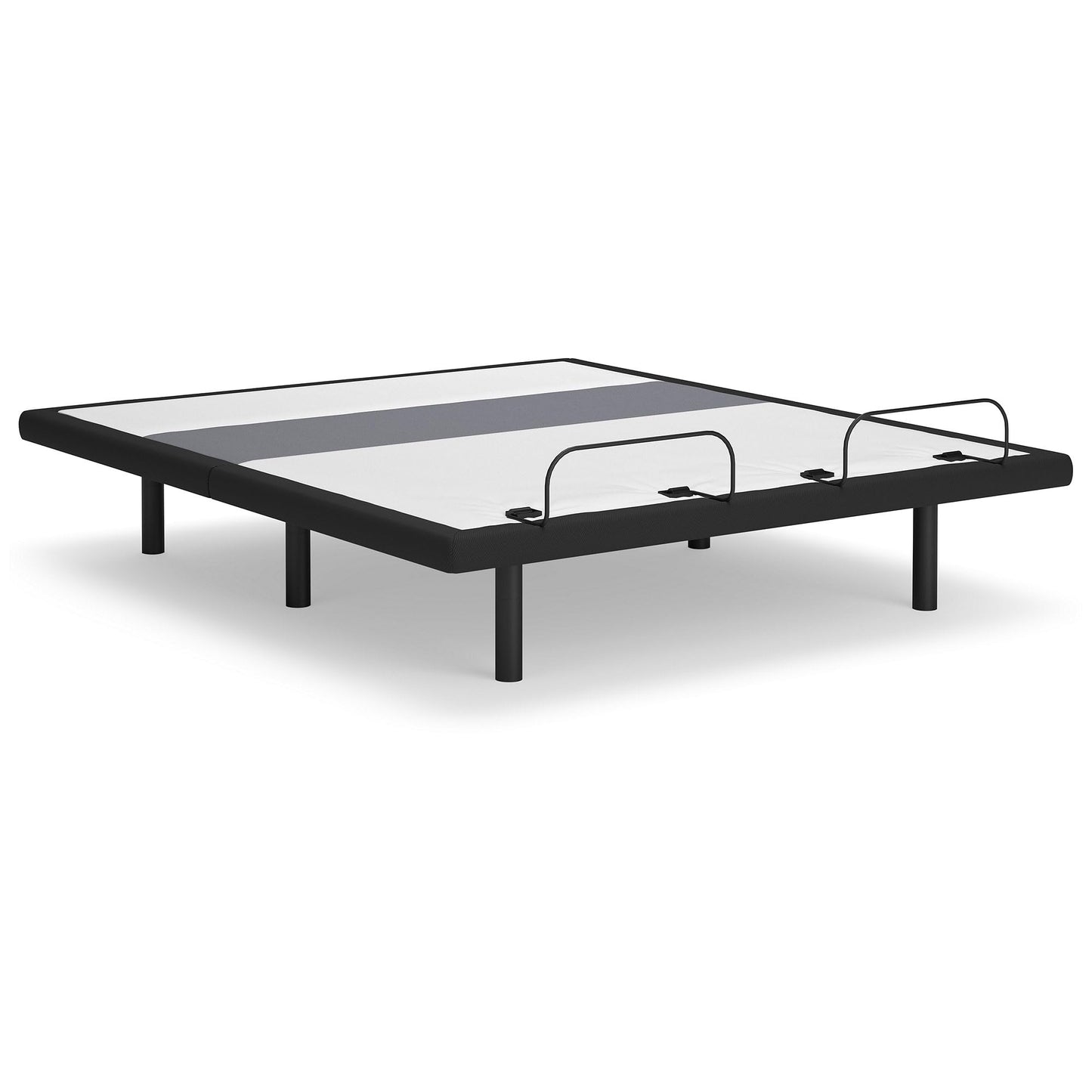 Signature Design by Ashley Best Base with Lumbar and Audio Traditional California King Adjustable Base with LED Lighting and Remote Control, Gray