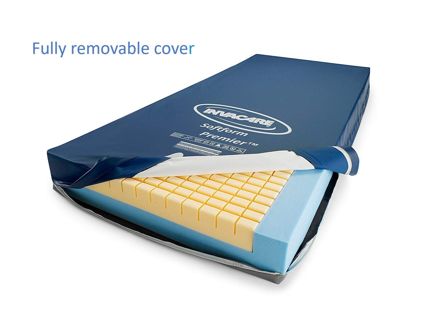 Invacare Softform Premier Bariatric Hospital Bed Mattress, 80" Length, 42" Width, 6" Height, IPM1080B42