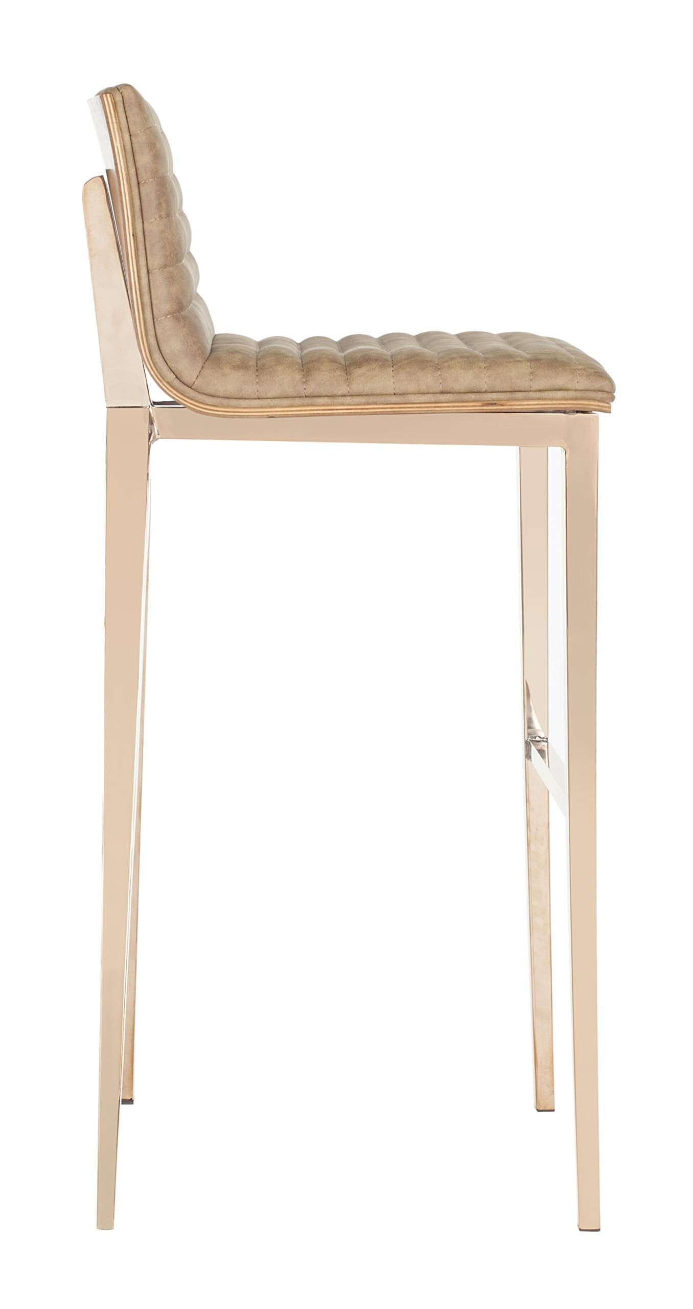Safavieh Home Collection McKay Brown and Copper 28-inch Bar Stool
