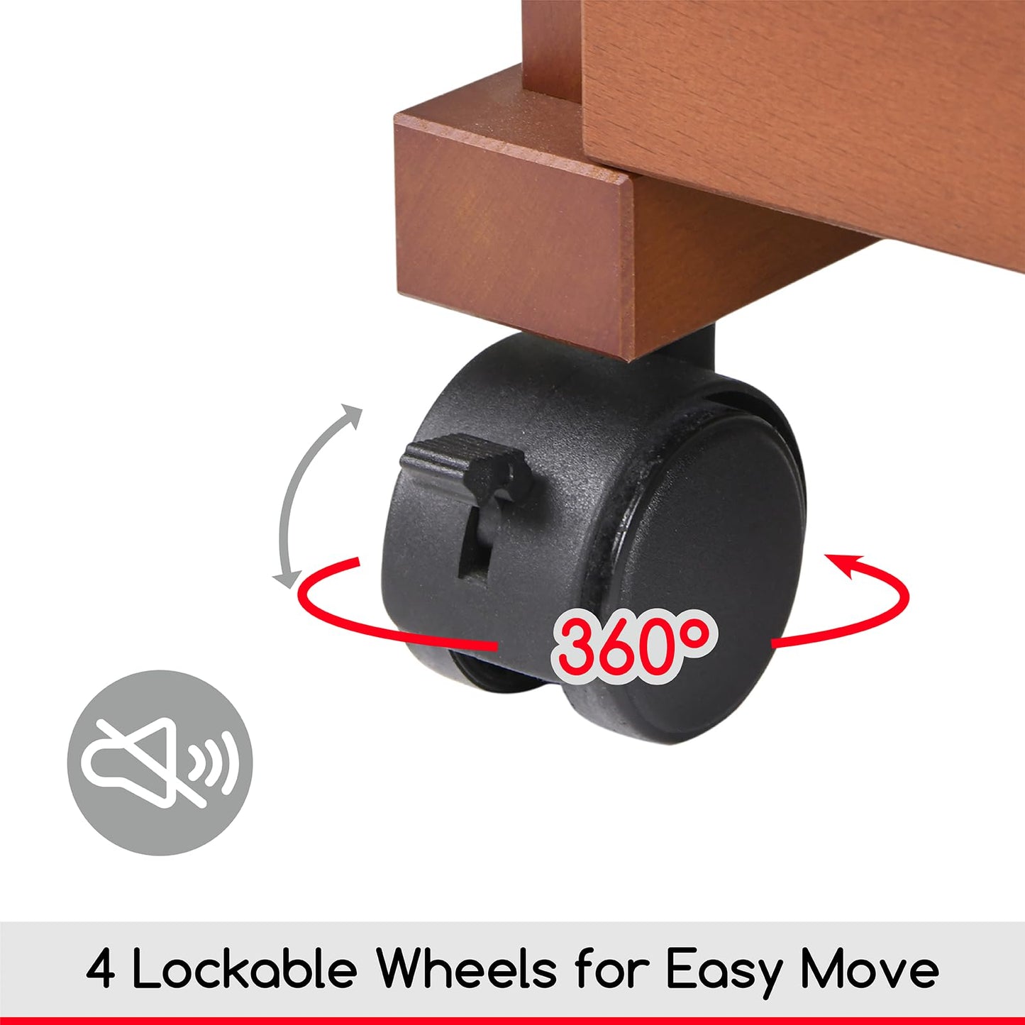 MEEDEN Art Supplies Cart, Walnut 3-Tier Multifunctional Art Storage Cart Organizer, Solid Beech Wood Studio Cart Art Taboret with Caster Wheels, Rolling Utility Cart Organizer for Artist