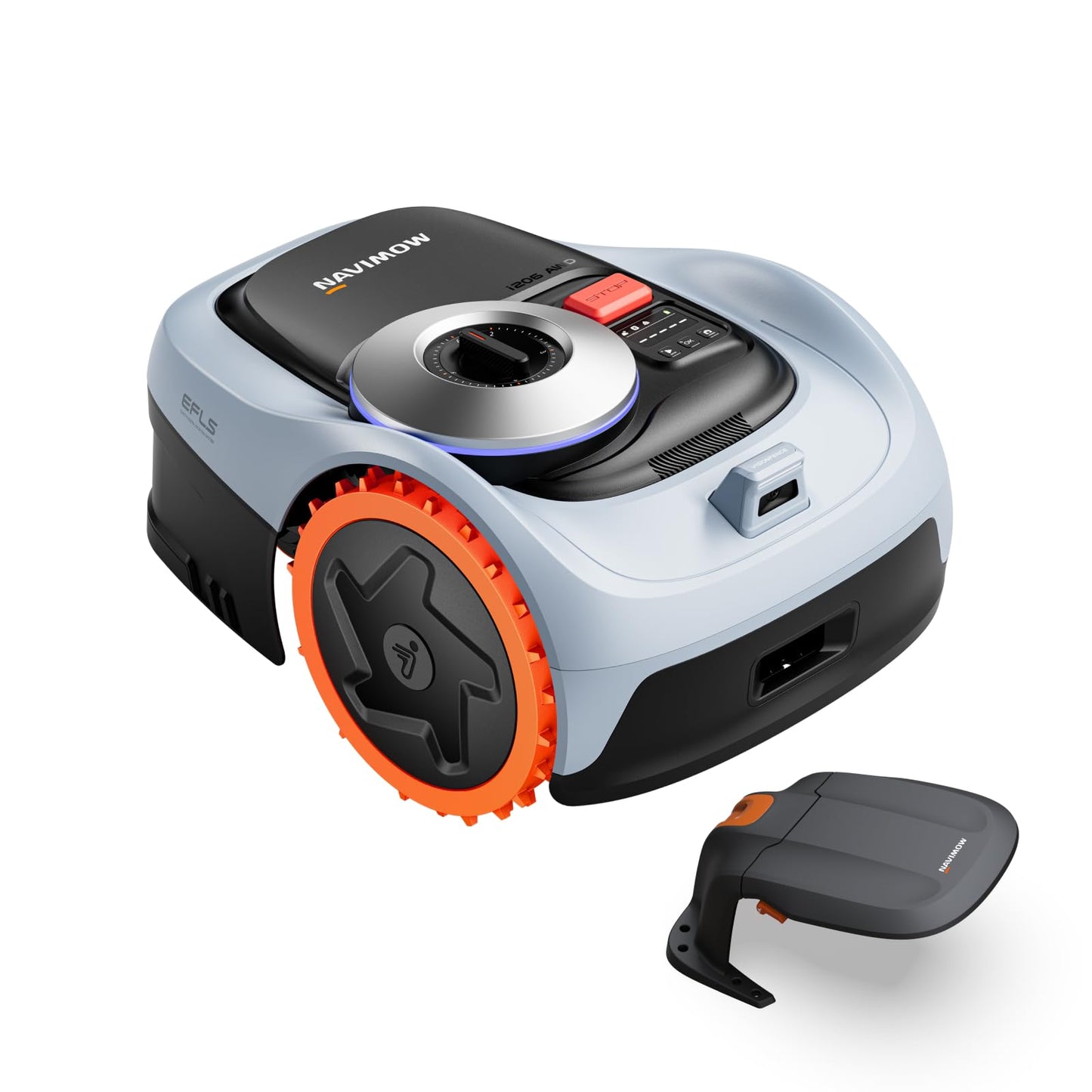 Segway Navimow i206 AWD Robot Lawn Mower (New i105N), Wire-Free with Garage S, All-Wheel Drive for 45% Slopes, EFLS NRTK + Vision, Auto Mapping, Covers 0.15 Acre (Garage Shipped Separately)