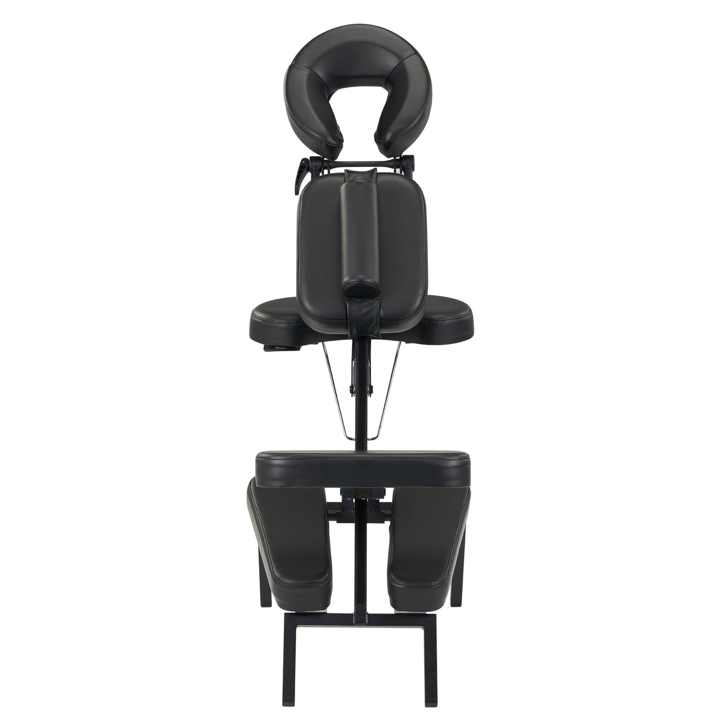 Master Massage Apollo Extra Large Size Portable Massage Chair-Lightweight Aluminum Tattoo Foldable-Sitting Posture Folding Massage Chair-with Larger Cushions and Wheels Bag-in Black