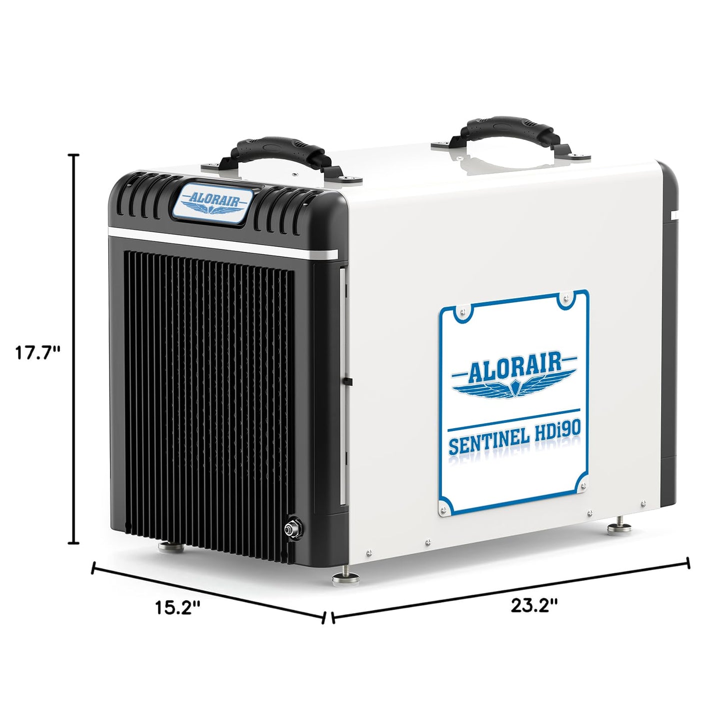 ALORAIR Basement/Crawlspace Dehumidifiers 198 PPD (Saturation), 90 Pints (AHAM), 6 Years Limited Warranty, Condensate Pump, Auto Defrosting, Rare Earth Alloy Tube Evaporator