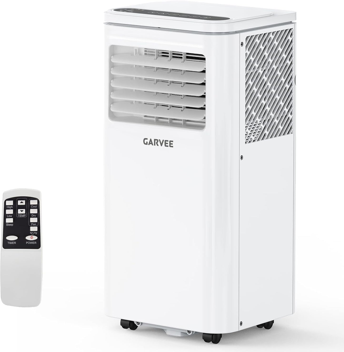 Garvee 10,000 BTU AC Unit, 3-in-1 Portable Air Conditioner with Cooling, Dehumidifier & Fan for Rooms up to 450 sq.ft, Remote Control, Sleep Mode, Timer & Window Kit