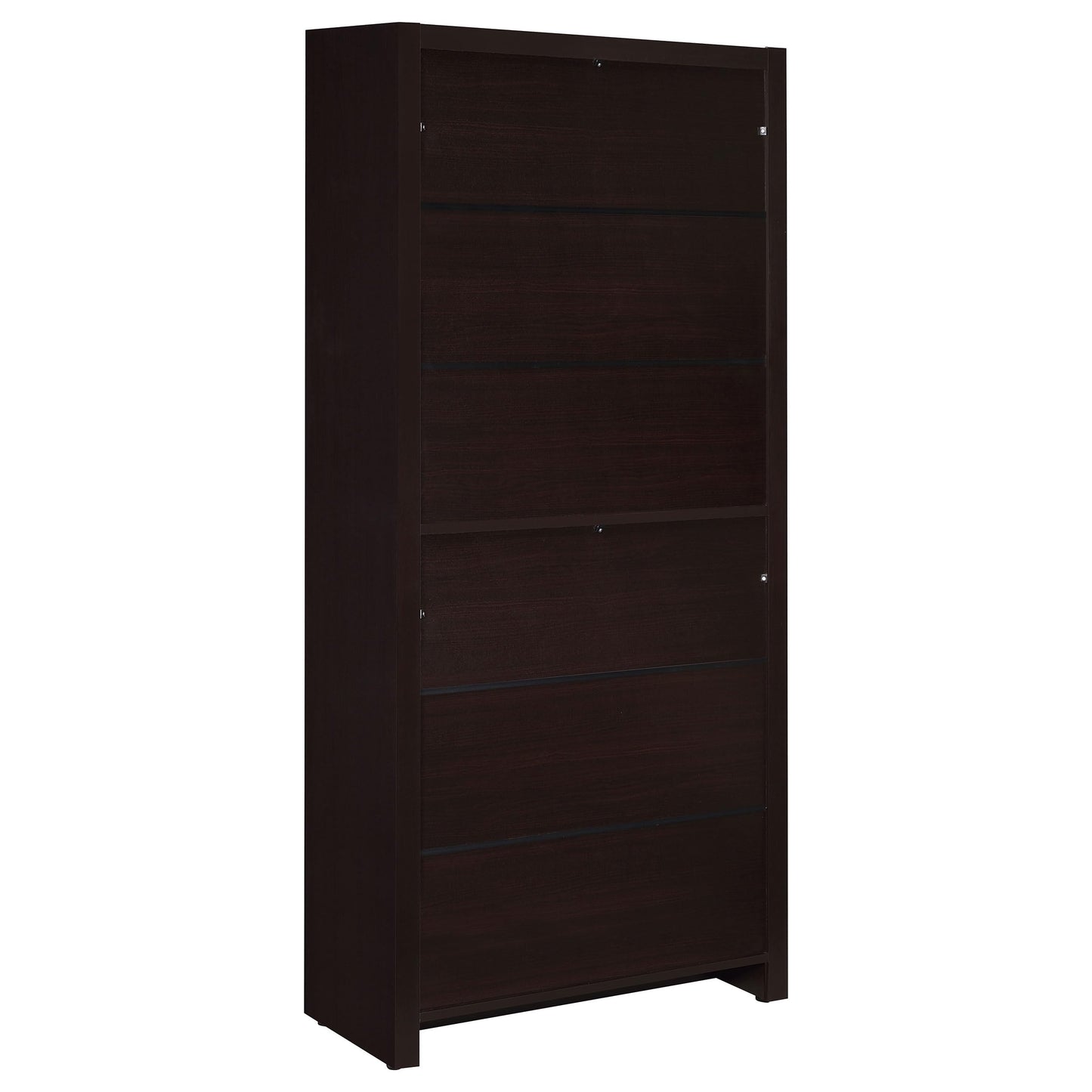 Coaster Home Furnishings - Skylar - MDF & Laminated - Bookcase with Drawer with Hidden Storage and 2 Adjustable Shelves - Transitional - Home Office - 71-Inch - Cappuccino - 800905