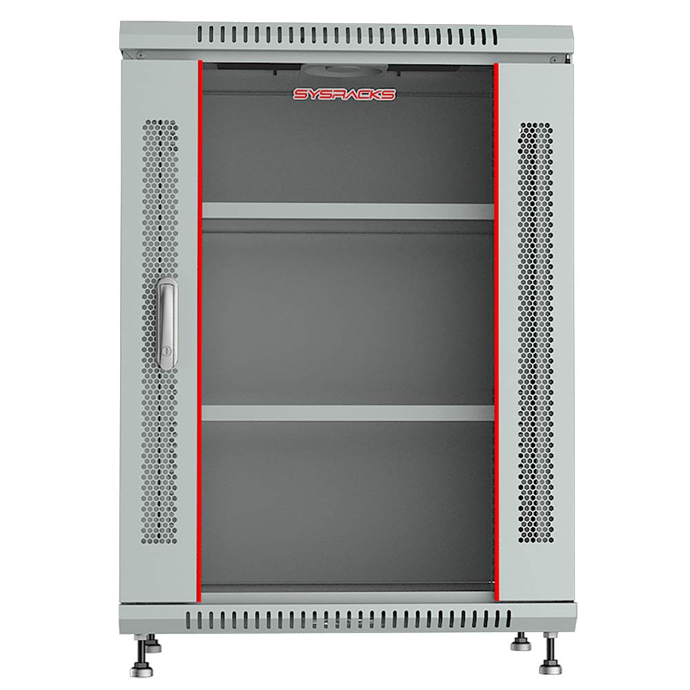 15U Wall Mount Server Rack Cabinet – 19" Network Rack Enclosure, 24" Deep Data Rack Cabinet with Fan, PDU & Shelf for IT Equipment, Switches and Patch Panel