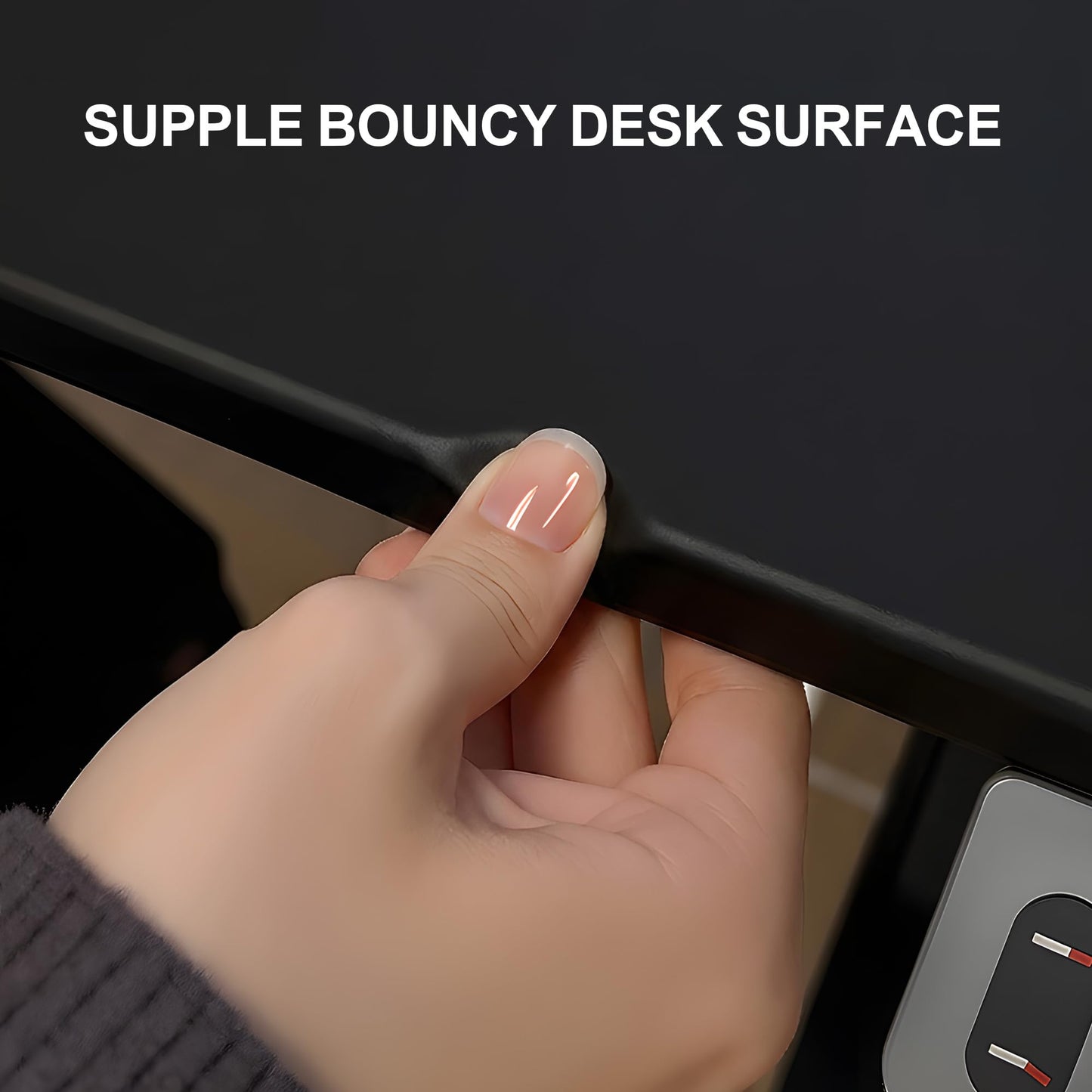 Klobel Electric Standing Desk 55” with 15° Tilting Desktop, Sit Stand Ergonomic Desk for Home Office & Gaming, 4 Motor Adjustable Desk, Memory Presets & Cable Management Black