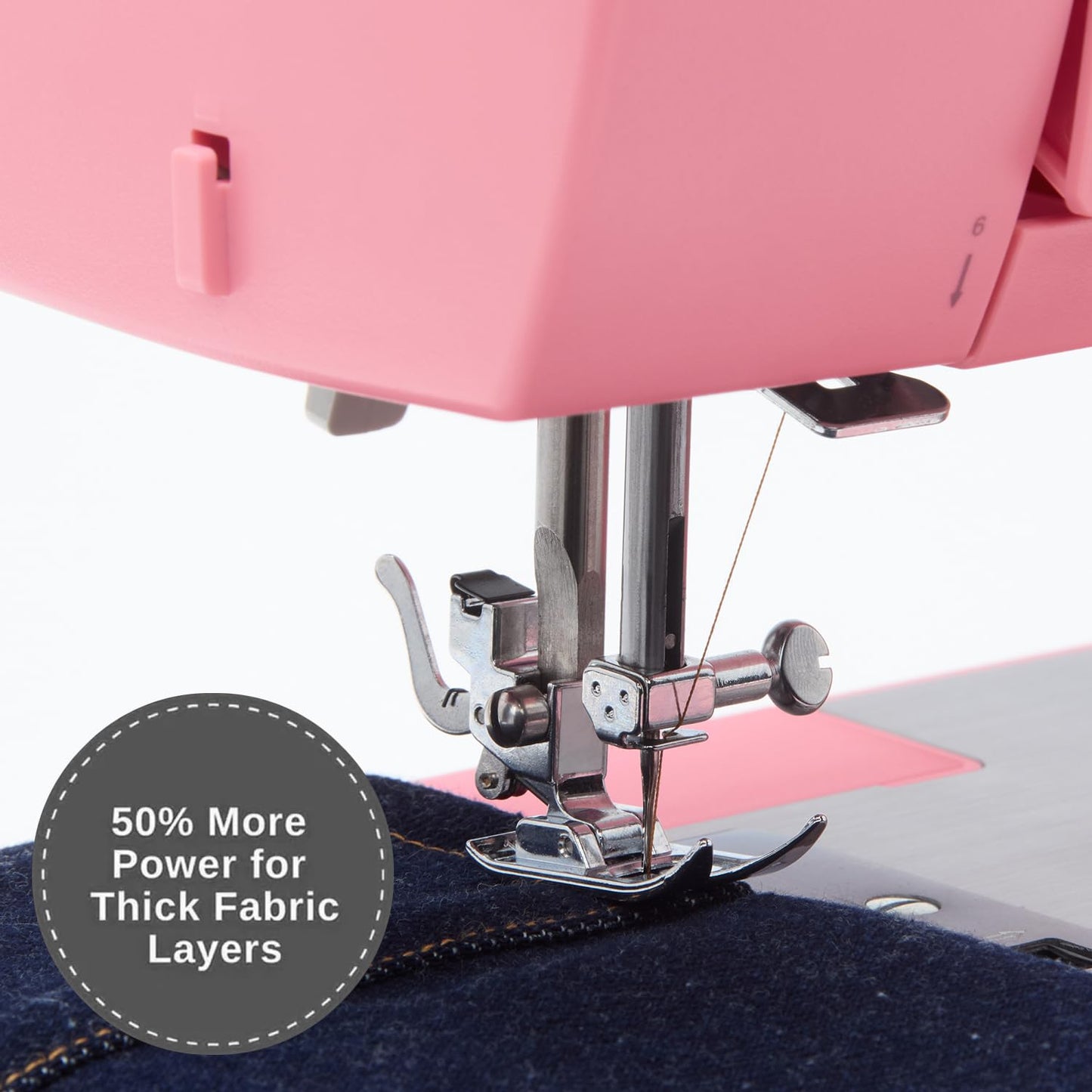 SINGER® Heavy Duty 4411 (Pink) High Speed Sewing Machine + Accessories | 11 Built-In Stitches Deliver 69 Stitch Applications | 60% More Power, 1100 Stitches/Min | Metal Frame, 4-Step Buttonhole