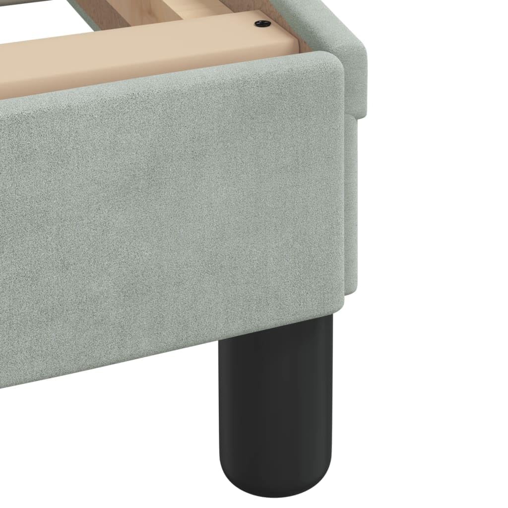 FUDUGEHMIOFWFJJ Adjustable Bed,Queen Size Bed,Bases de Camas Queen,Bed Frame Without Mattress Light Gray 39.4"x74.8" VelvetSuitable for Bedroom, Office, Balcony