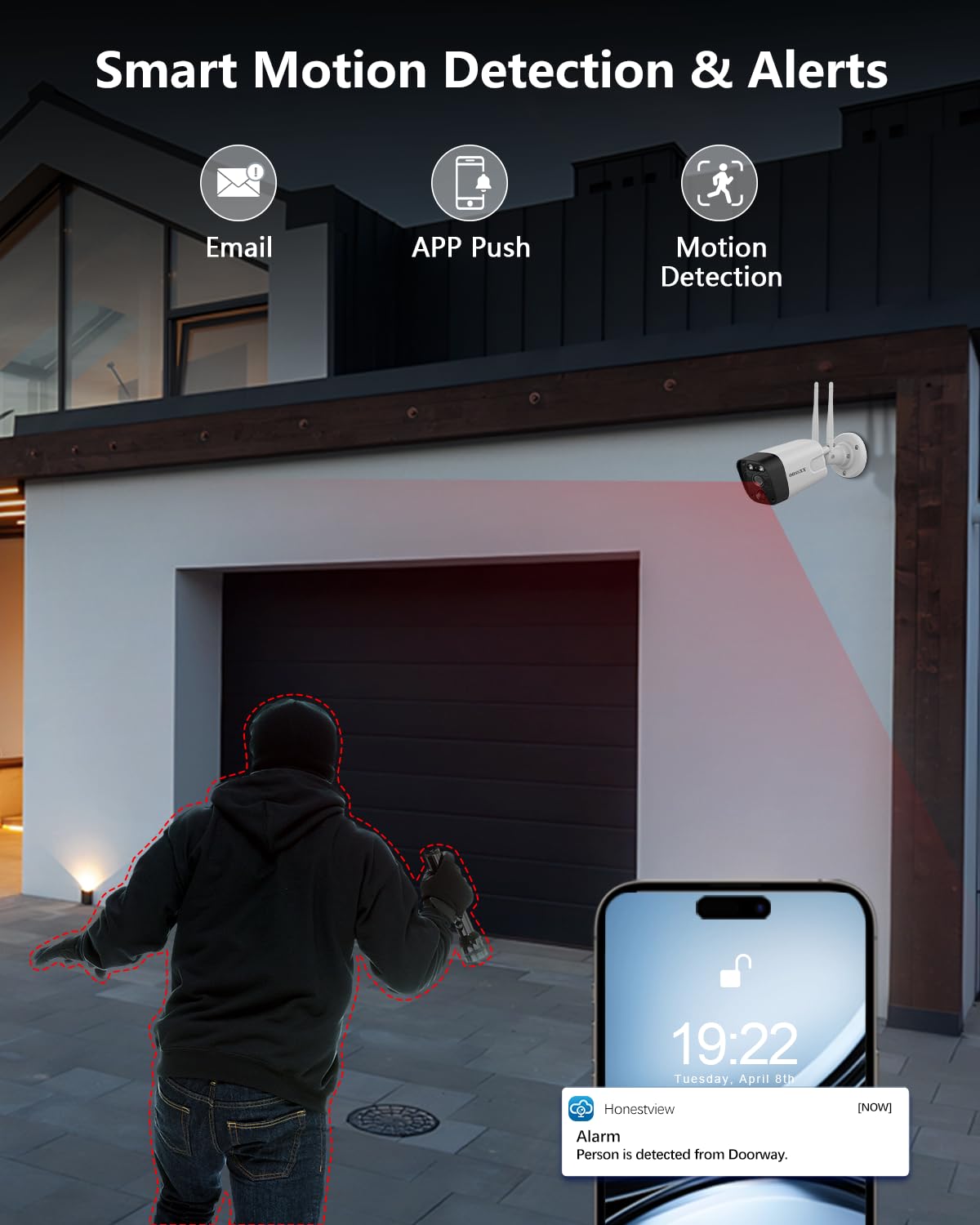 (2026 New) 5MP Wireless Security Camera System, 16CH NVR with 8 Dual-Antenna Outdoor Cameras, 3TB HDD, 130° Wide Angle, Dual-Band WiFi, 2-Way Audio, IP66 Waterproof, Free App, 55% Longer Range
