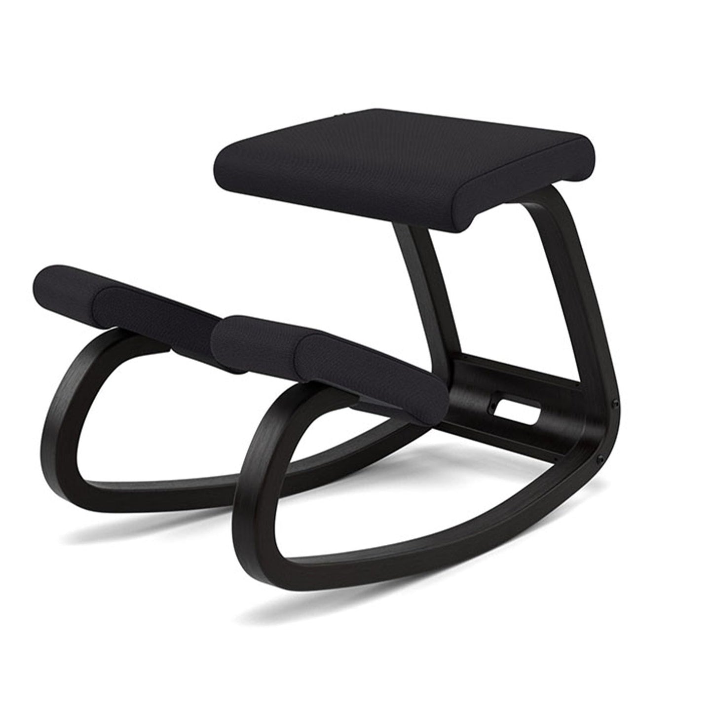 Varier Variable Black/Black Ergonomic Office Kneeling Chair for Desk – Back Pain Relief, Rocking Seat for Home, Study & Posture Support – 10 Year Manufacturer Warranty