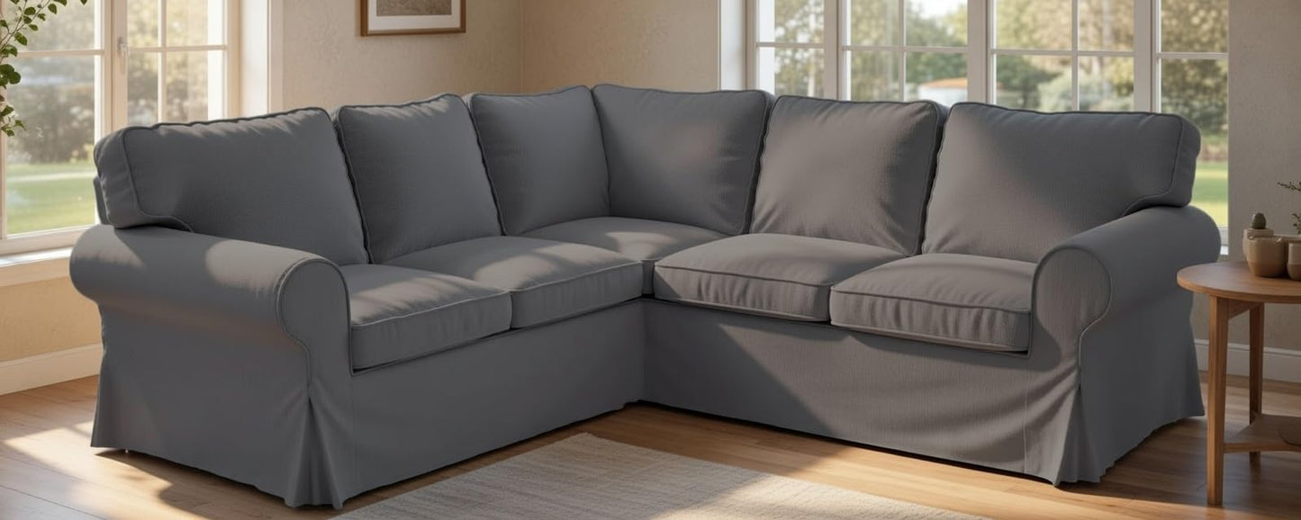 The Thick Cotton Ektorp 2 2 Sofa Cover Replacement is Custom Made for IKEA Ektorp Corner Or Sectional Sofa Slipcover