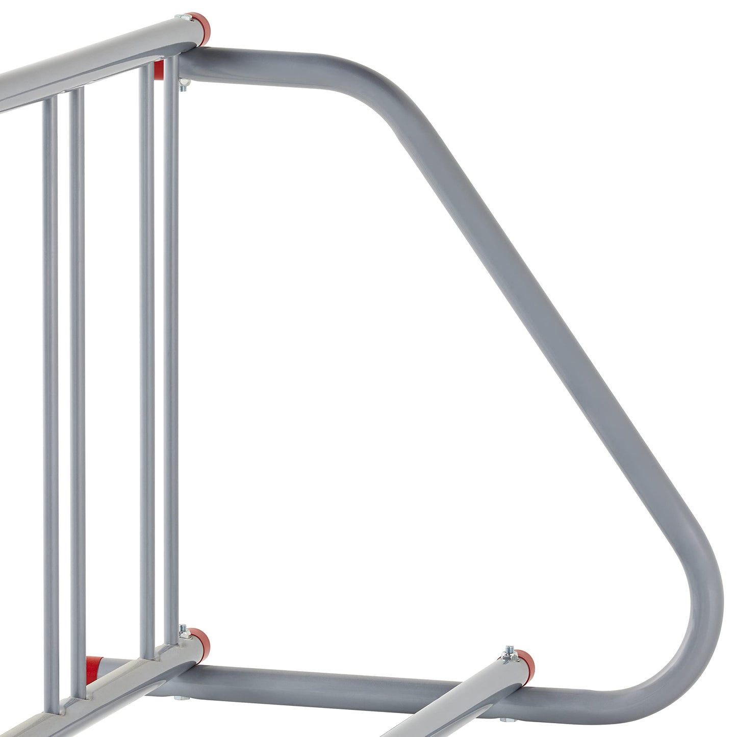 Retrospec Commercial Grid Bike Rack - Single & Double Sided - Bicycle Storage Stand for Garages, Stores, Schools & Universities Power Coated Steel - Silver 10 Bike/Single Sided