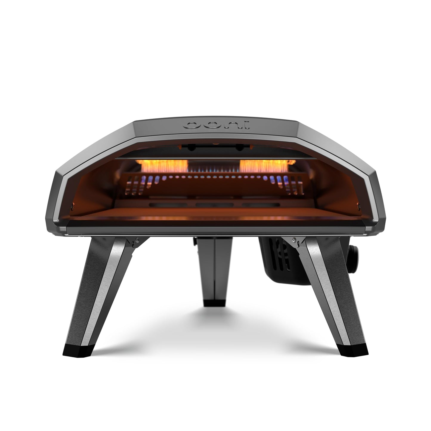 Ooni Koda 2 Propane Gas Pizza Oven – 14" Gas Powered Outdoor Oven with 28 mBar Regulator and Gas Hose, Gas Powered Portable Pizza Oven - Foundry Black