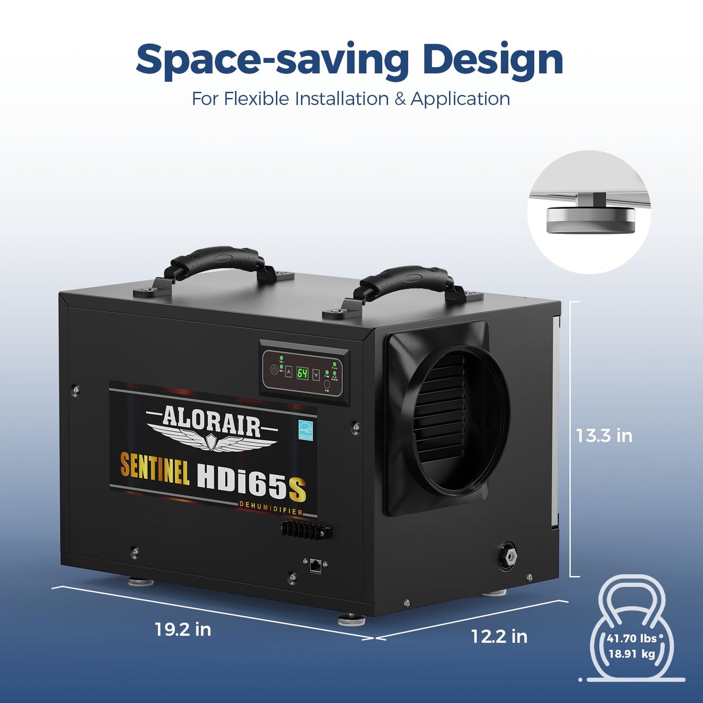 ALORAIR 120 PPD Energy Star Wi-Fi Dehumidifier for Crawl Space, Basement, and Commercial Use, APP Control with Pump and Hose, Compact Auto-Defrost Design