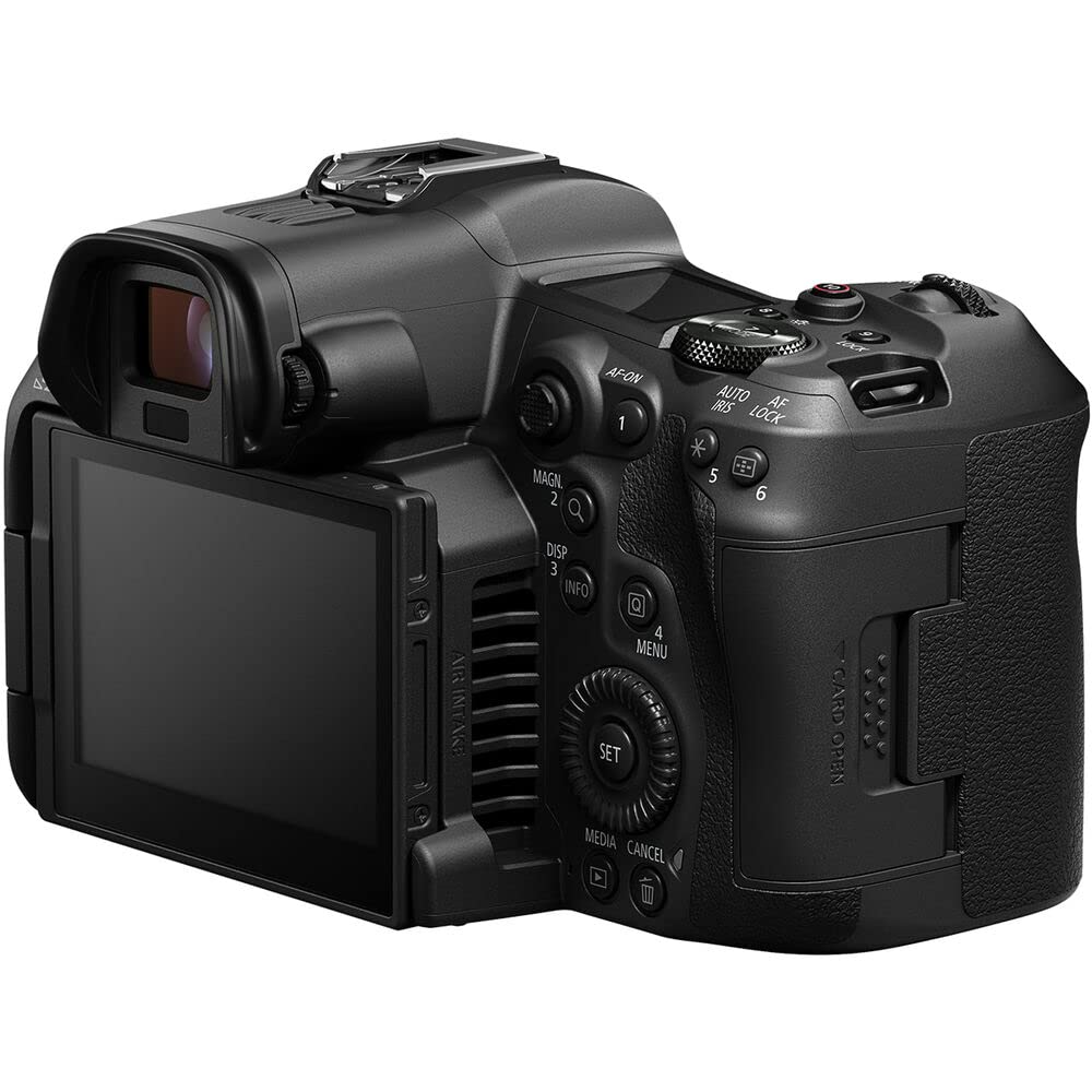 Canon EOS R5 C Mirrorless Cinema Camera 45MP Full Frame 8K RAW Video Dual Pixel AF Hybrid Photography Filmmaking Camera (5077C002) + Canon RF 24-105mm f/4L is USM Lens + 64GB Card + Bag