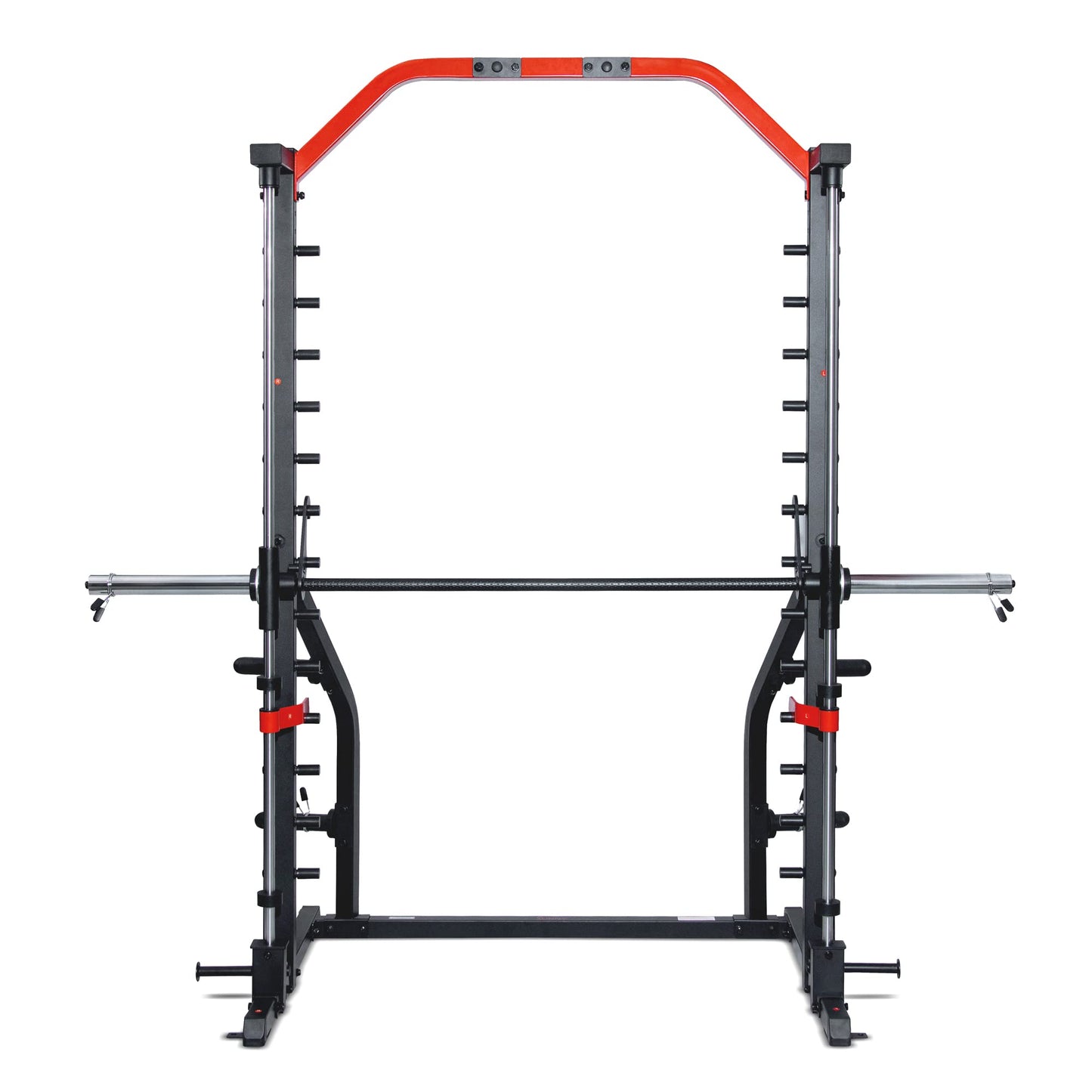 Sunny Health & Fitness Premium Squat Smith Machine - 3 in 1 Multifunction Power Rack with Adjustable Pull Up Bar for Home Gym – SF-XF920021