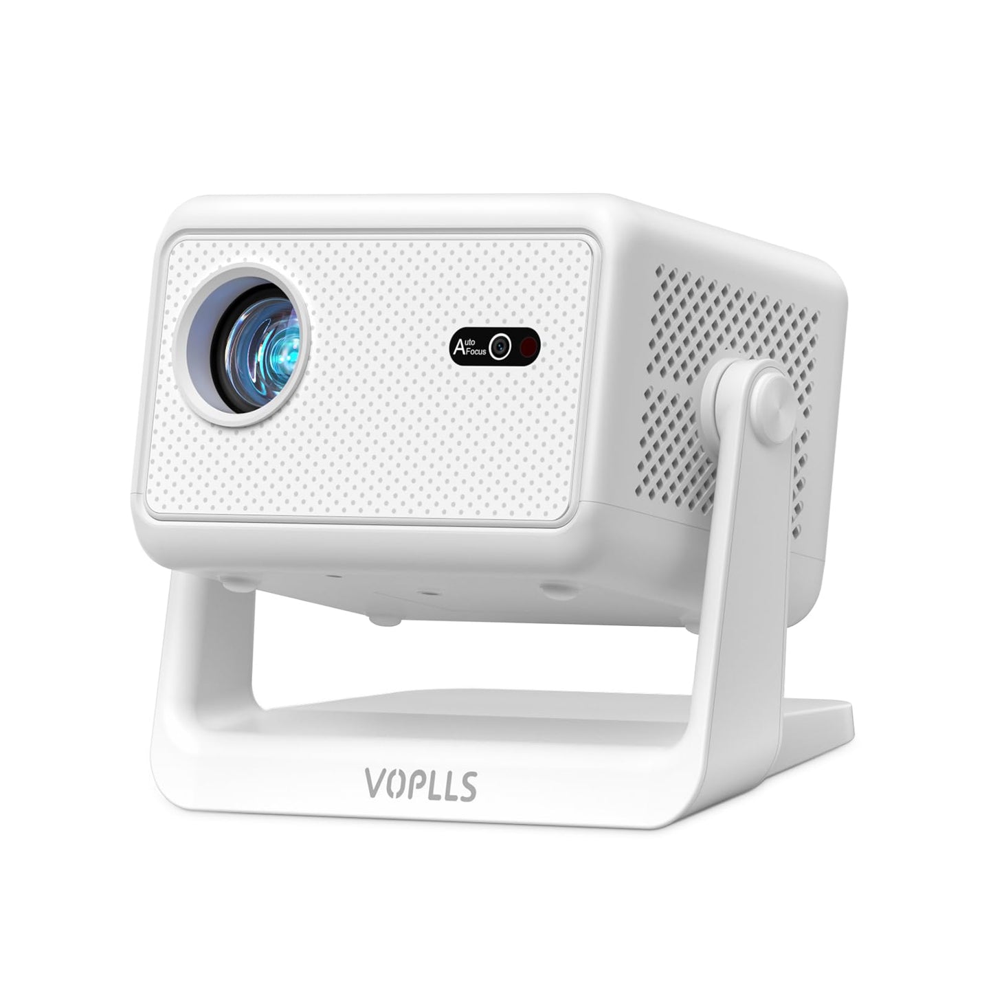 【Officially-Licensed APP & 1800 ANSI】Smart Mini Projector with WiFi and Bluetooth 4K Support, VOPLLS Auto Focus/ Keystone Outdoor Portable Movie Phone Video Proyector for Bedroom/Home/Wall/Ceilling