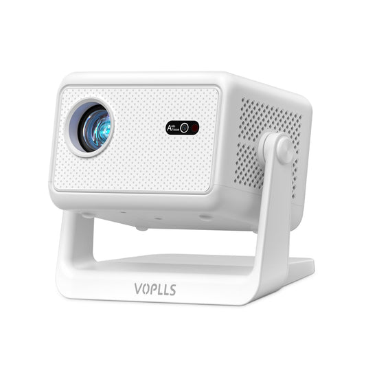 【Officially-Licensed APP & 1800 ANSI】Smart Mini Projector with WiFi and Bluetooth 4K Support, VOPLLS Auto Focus/ Keystone Outdoor Portable Movie Phone Video Proyector for Bedroom/Home/Wall/Ceilling