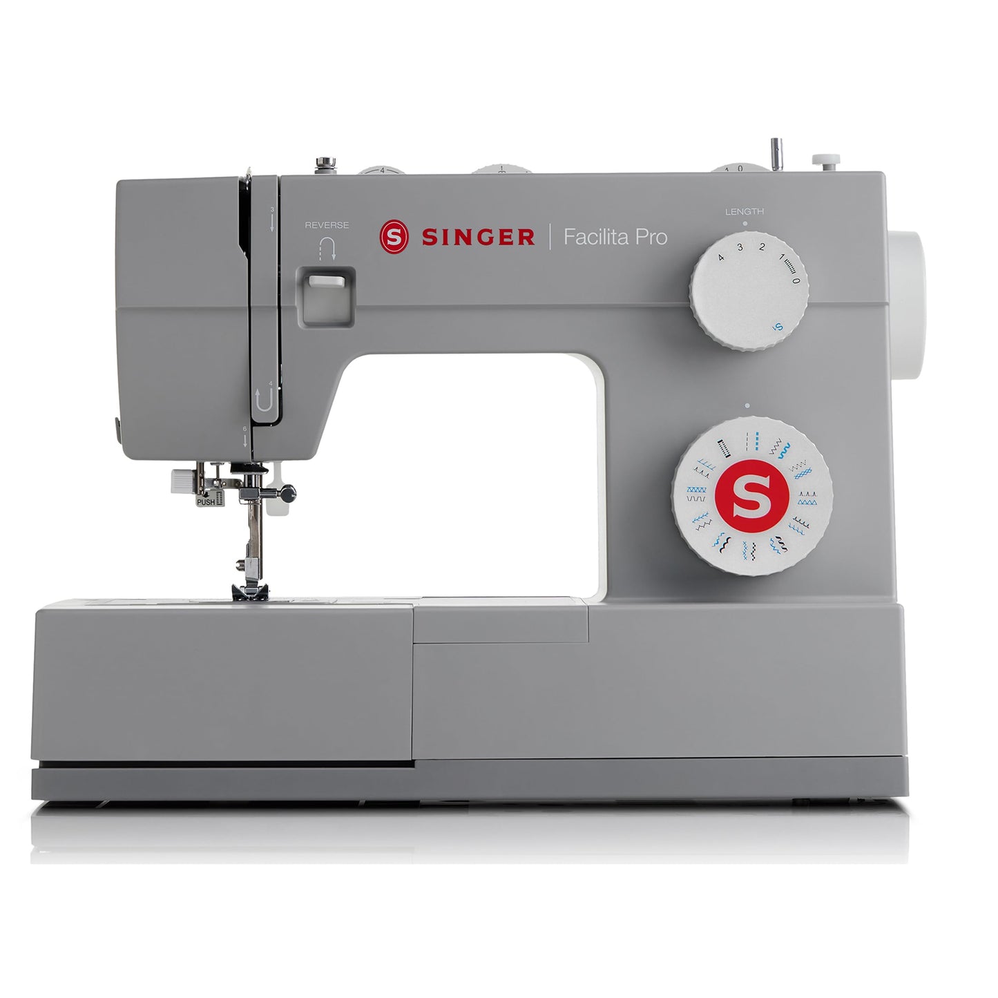 SINGER® Heavy Duty 4423 (Grey) High Speed Sewing Machine + Accessories | 23 Built-In Stitches Deliver 97 Stitch Applications | 50% More Power, 1100 Stitches/Min | Metal Frame, 1-Step Buttonhole