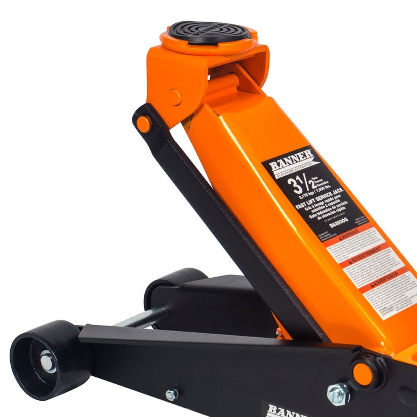 Blackhawk Banner 3.5 Ton Floor Jack - Professional Heavy Duty Hydraulic Lift for Car Truck SUV
