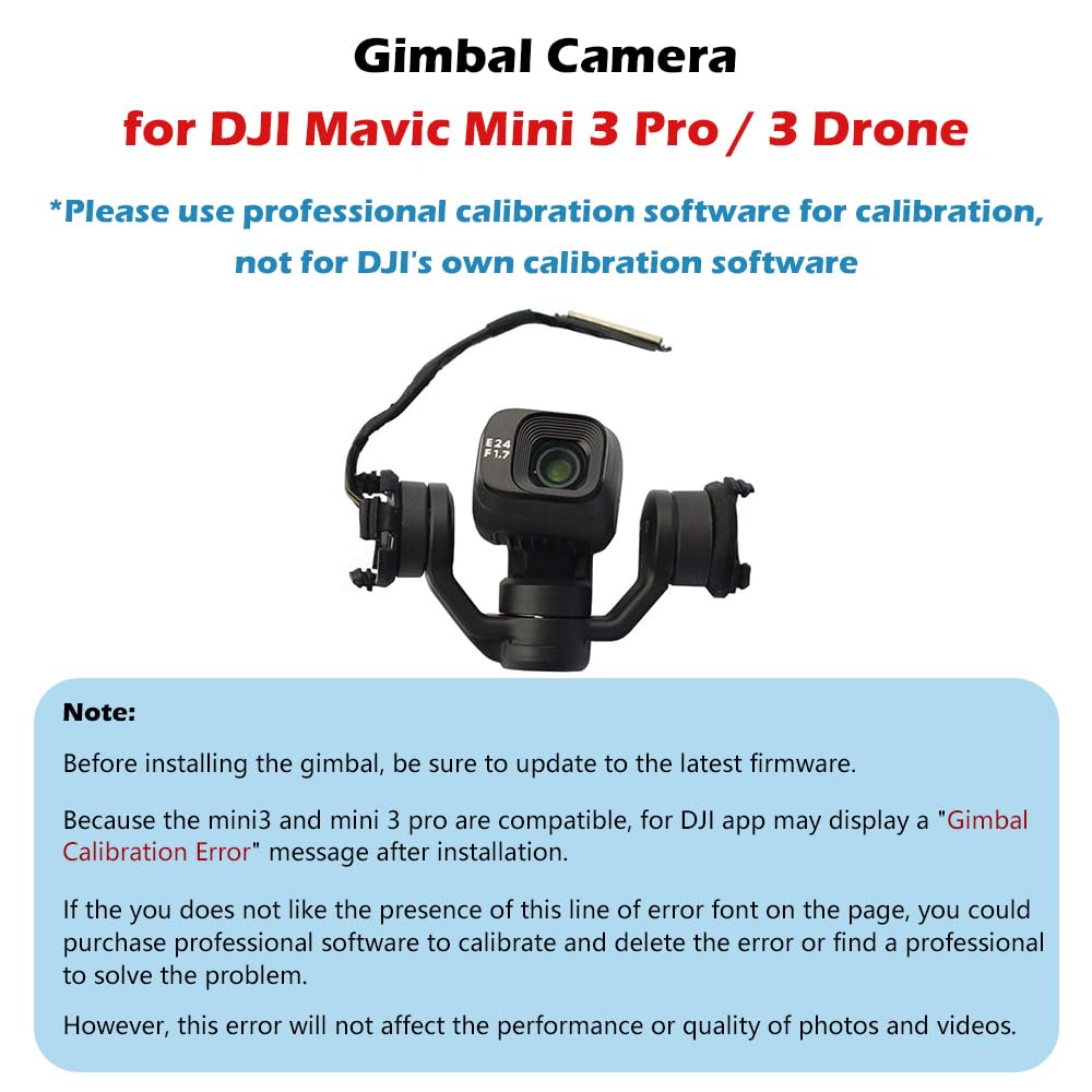 Jakoly Original Gimbal Camera with Signal Cable for DJI Mini 3 Pro Drone - Premium Spare Repair Parts & Replacement Accessories for Mini 3 Pro/Mini 3 UAV - New