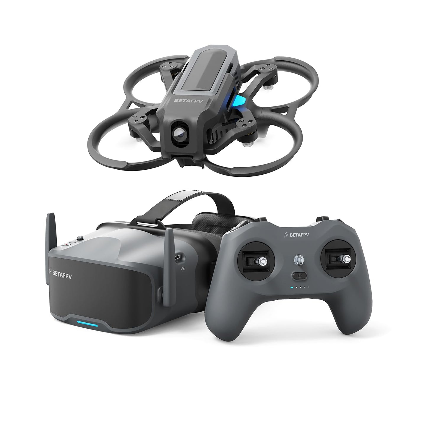BETAFPV Aquila20 HD FPV Kit with Aquila20 HD Whoop LiteRadio 4 SE Radio Transmitter VR04 HD Goggles Built-in HD Digital VTX P1, Supported 3 Modes 2S Power System FPV Drone Advanced RTF Indoor Outdoor
