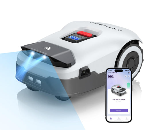 ANTHBOT Robot Lawn Mower Full Band RTK+4-Eye Vision with 4G Robotic Lawnmower, Automatic Mapping, 20 Multi-Zone Management, Accurate Obstacle Avoidance, Intelligent Path Planning, 0.22 Acre