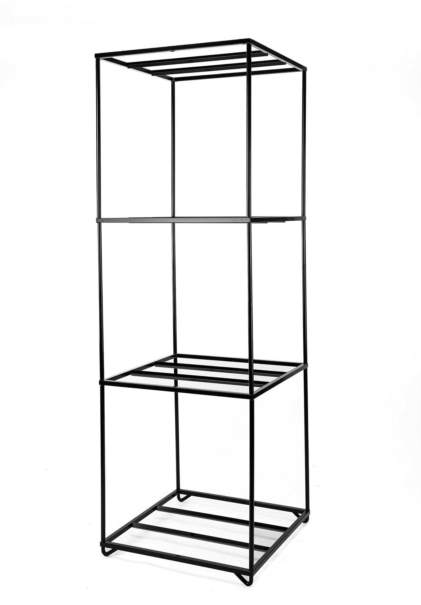 Deebior 1Pc Universal Black Rustproof Steel Double Sided Wheel Rim Display Stand,Car Wheel Rims Shelf Organizer, Heavy Duty Multi Tire Rim Stand for Garage Repair Shop 243B